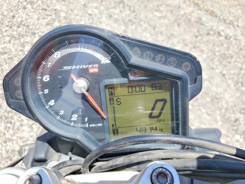 2016 Aprilia Shiver VIN ZD4RAC014GS001542 COPART salvage auction — FRONT END, Tx - Cert Of Title-Rebuilt Salvage, sold $1,300 on 2026-07-28 (photo 7)