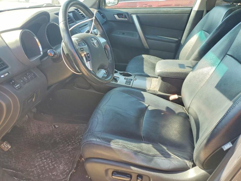 2012 Toyota Highlander VIN 5TDBK3EH4CS133705 COPART salvage auction — FRONT END, Ks - Cert Of Title-Salvage, sold $1,200 on 2026-07-28 (photo 7)