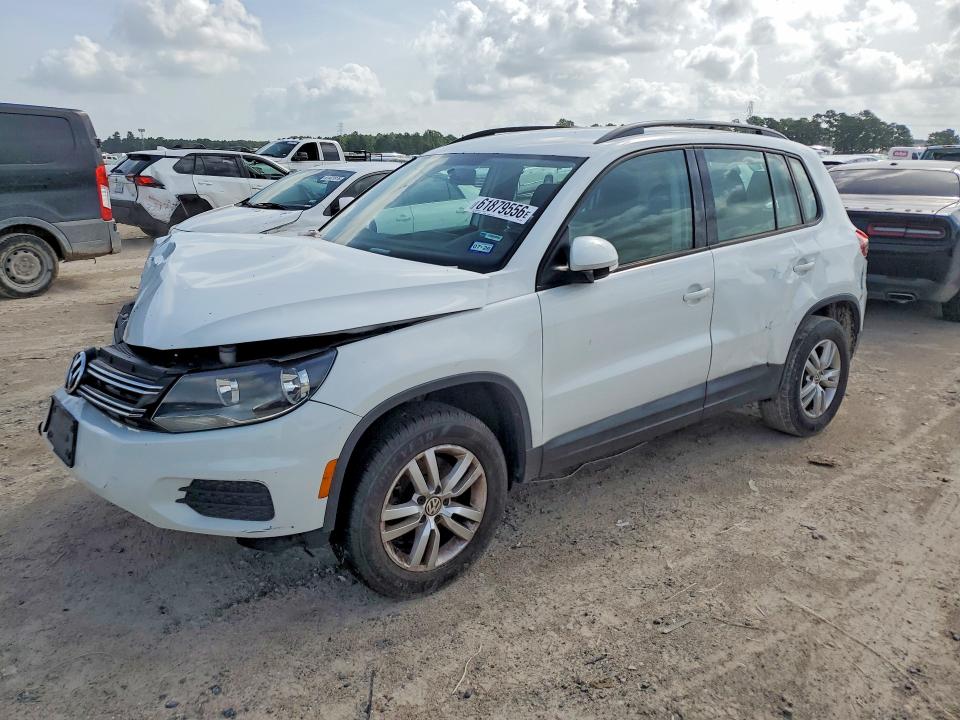 2015 Volkswagen Tiguan VIN WVGAV7AX2FW518896 COPART salvage auction — FRONT END, Tx - Bonded Title - Salvage, sold $550 on 2026-07-31 (photo 1)