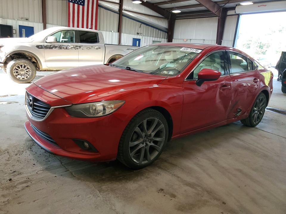 2014 Mazda 6 VIN JM1GJ1W64E1158372 COPART salvage auction — SIDE, Pa - Certificate Of Salvage, sold $1,850 on 2026-07-29 (photo 1)