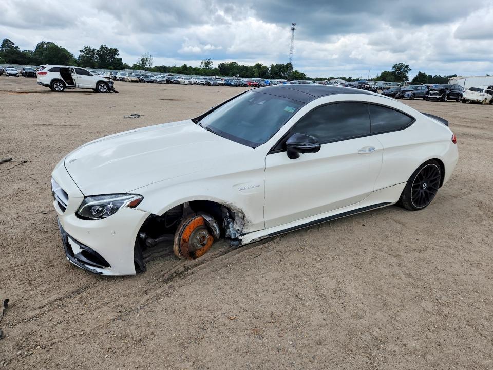 2018 Mercedes-benz C-klasse amg VIN WDDWJ8GB4JF714974 COPART salvage auction — FRONT END, Fl - Cert Of Title Slvg Rebuildable, sold $19,800 on 2026-08-20 (photo 1)