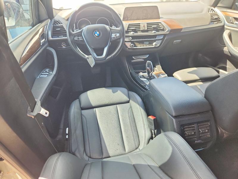 2020 BMW X3 VIN 5UXTY3C08L9B55304 COPART salvage auction — WATER/FLOOD, Tx - Certificate Of Title (P), sold $9,300 on 2026-07-30 (photo 8)