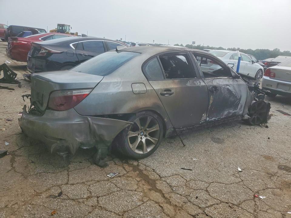 2008 BMW 5 series VIN WBANW13528CZ72871 COPART salvage auction — BURN, Ga - Bill Of Sale - Parts Only, sold $375 on 2026-08-04 (photo 3)