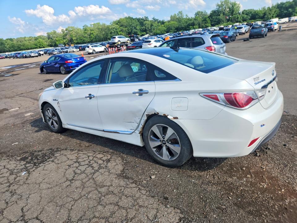 2011 Hyundai Sonata hybrid VIN KMHEC4A43BA001707 COPART salvage auction — SIDE, Ct - Cert Of Title-Salvage, sold $450 on 2026-07-28 (photo 2)