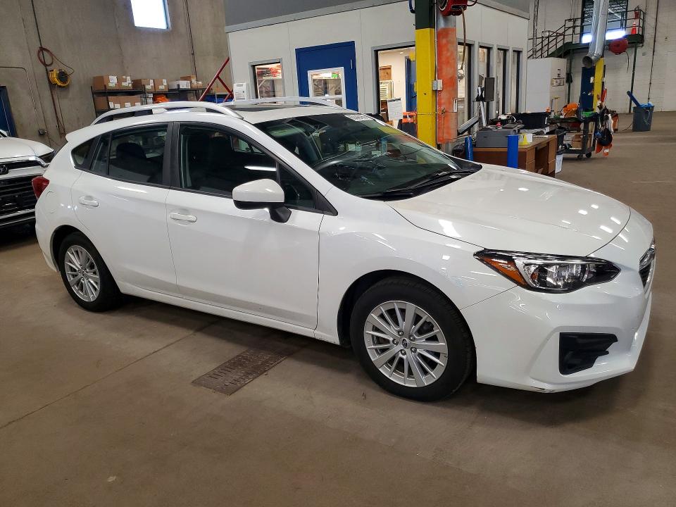 2018 Subaru Impreza VIN 4S3GTAD62J3720345 COPART salvage auction — HAIL, Mn - Cert Of Title-Salvage, sold $7,700 on 2026-08-13 (photo 4)