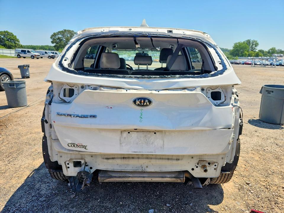 2017 Kia Sportage VIN KNDPM3AC4H7047175 COPART salvage auction — REAR END, Wi - Junked Vehicle Bill Of Sale, sold $400 on 2026-07-21 (photo 6)