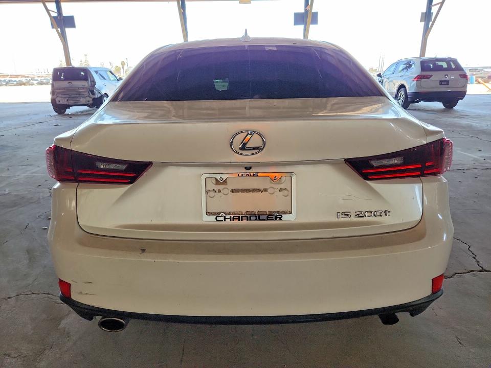 2016 Lexus Is VIN JTHBA1D25G5017234 COPART salvage auction — FRONT END, Az - Cert Of Title - Salvage, sold $4,600 on 2026-07-15 (photo 6)