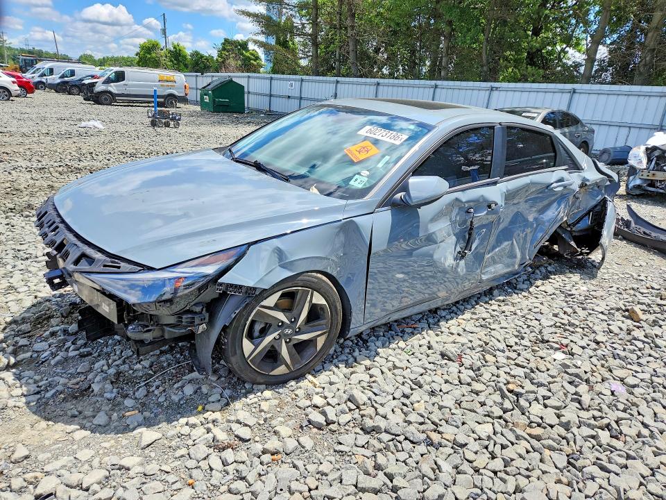 2023 Hyundai Elantra VIN KMHLP4AG3PU406624 COPART salvage auction — SIDE, Nj - Cert Of Title-Salvage, sold $2,600 on 2026-07-27 (photo 1)