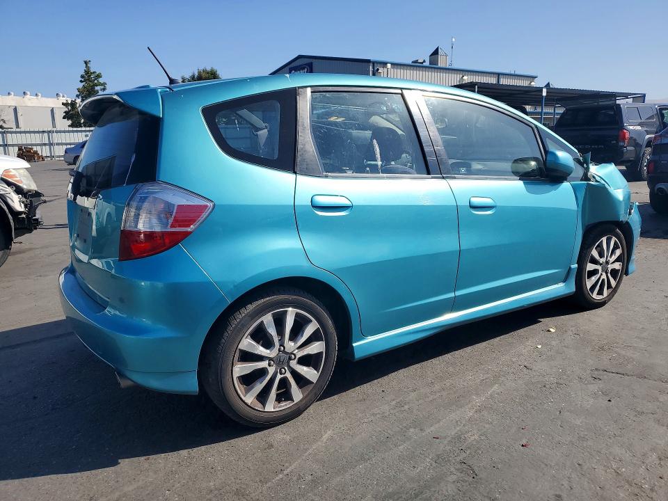 2013 Honda Fit VIN JHMGE8H55DC015353 COPART salvage auction — FRONT END, Ca - Salvage Certificate, sold $1,100 on 2026-07-16 (photo 3)