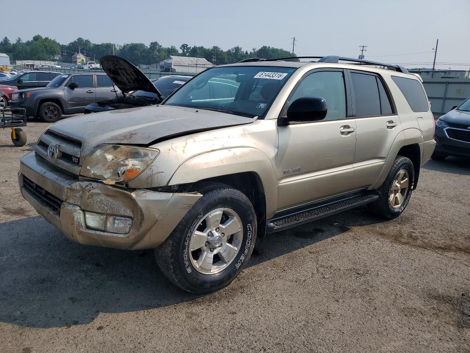 2004 Toyota 4runner VIN JTEBT14R048013512 COPART salvage auction — FRONT END, Pa - Certificate Of Salvage, sold $2,200 on 2026-07-31 (photo 1)