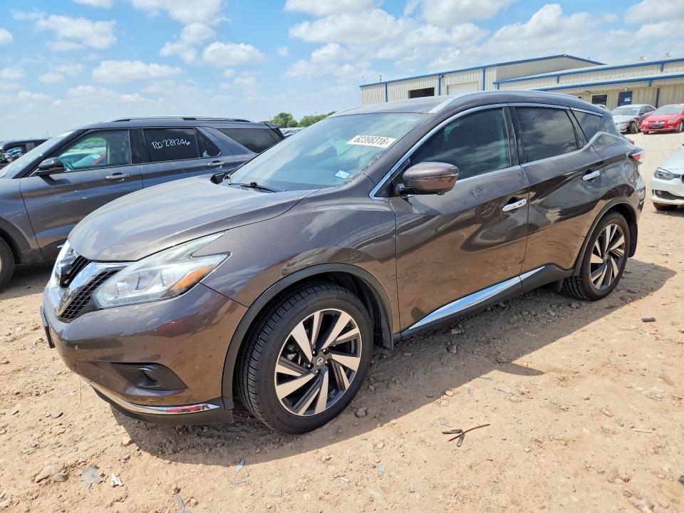 2017 Nissan Murano VIN 5N1AZ2MG4HN185015 — COPART salvage auction photo