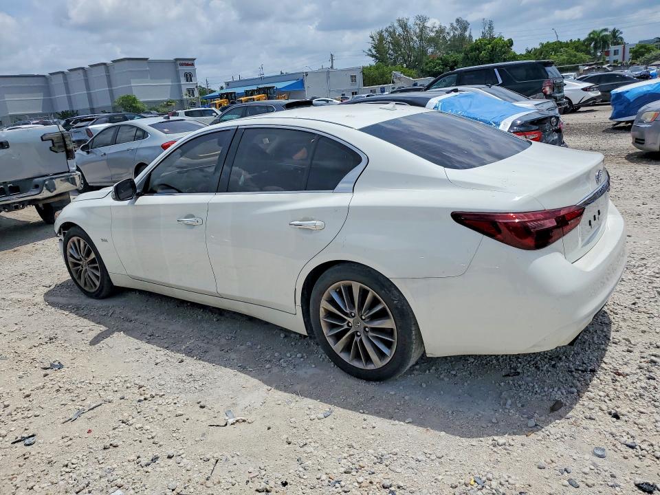 2018 Infiniti Q50 VIN JN1EV7AP3JM591336 COPART salvage auction — FRONT END, FL - CERT OF TITLE SLVG REBUILDABLE, sold $2,550 on 2026-07-31 (photo 2)