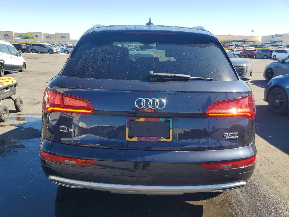 2018 Audi Q5 VIN WA1BNAFY6J2083754 COPART salvage auction — MINOR DENT/SCRATCHES, NV - CERTIFICATE OF TITLE, sold $1,100 on 2026-07-28 (photo 6)