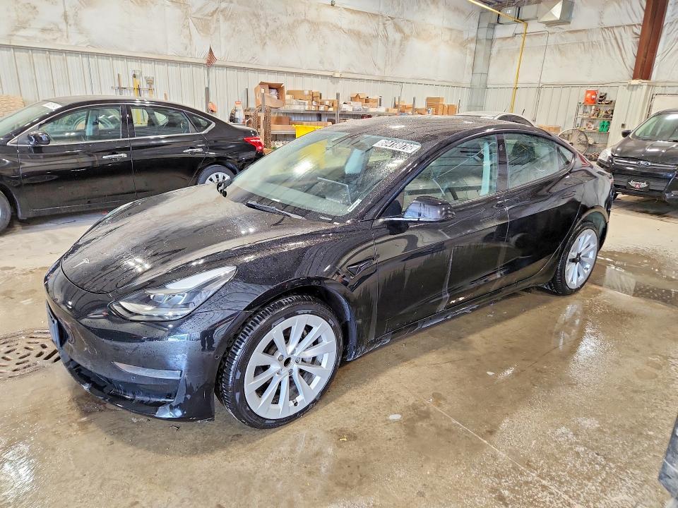 2022 Tesla Model 3 VIN 5YJ3E1EA3NF304034 COPART salvage auction — REAR END, Il - Certificate Of Title, sold $11,000 on 2026-07-22 (photo 1)