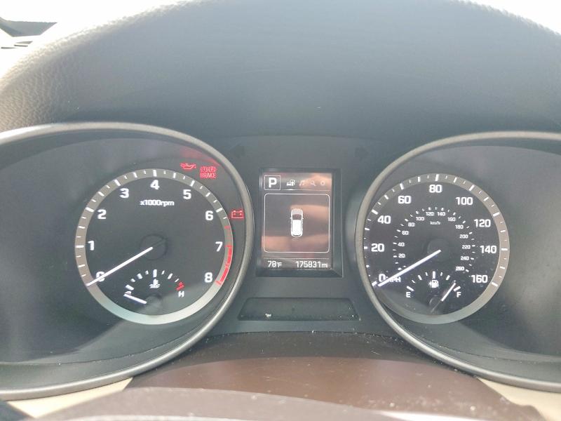 2017 Hyundai Santa fe VIN 5XYZU3LB5HG390593 COPART salvage auction — MECHANICAL, Ga - Certificate Of Title, sold $300 on 2026-07-17 (photo 9)