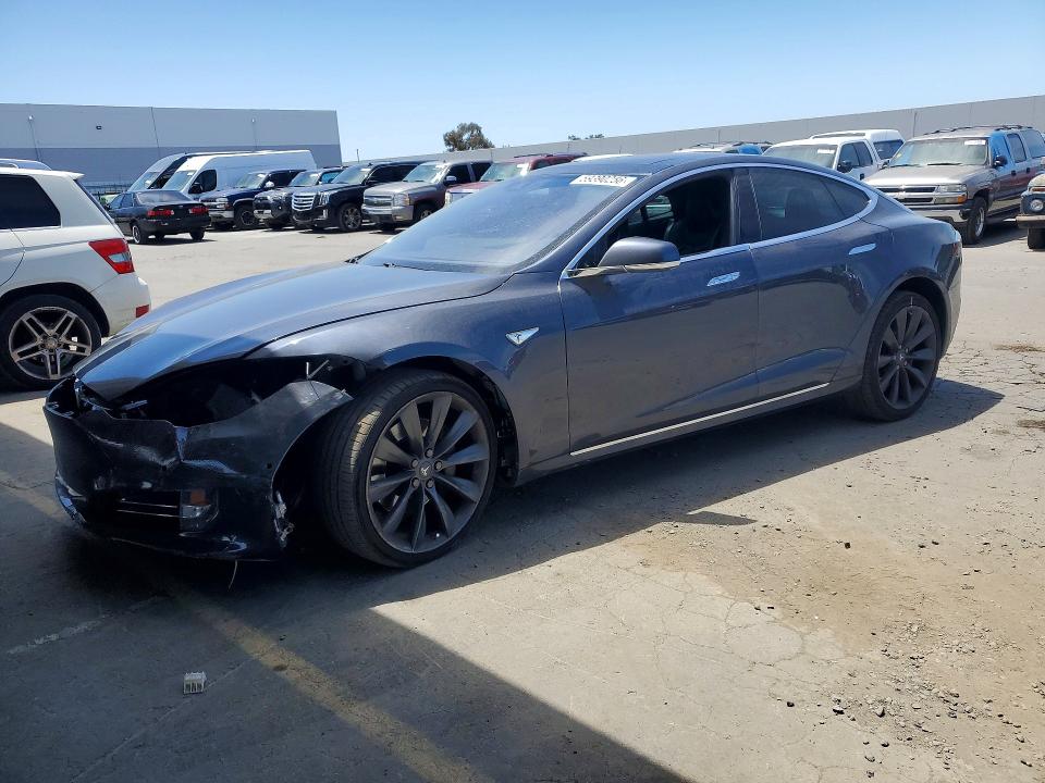 2016 Tesla VIN 5YJSA1E26GF143794 COPART salvage auction — FRONT END, Ca - Salvage Certificate, sold $3,750 on 2026-07-21 (photo 1)