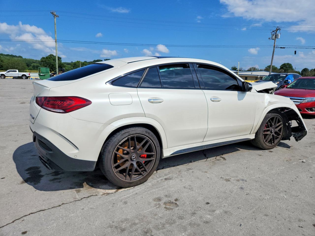 2021 Mercedes-Benz GLE-Class VIN 4JGFD8KB3MA385240 COPART salvage auction — Front End, TN - SALVAGE CERTIFICATE, sold $24,300 on 2026-08-19 (photo 3)