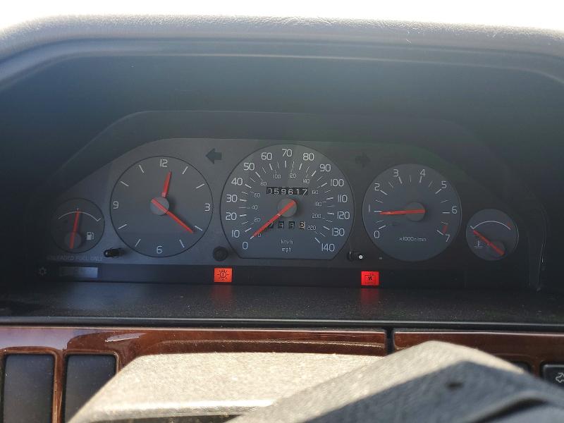 1996 Volvo 960 VIN YV1KS9602T1078092 COPART salvage auction — MINOR DENT/SCRATCHES, Ca - Dis/Dlr/Exp Only Clean Title, sold $1,450 on 2026-08-05 (photo 9)