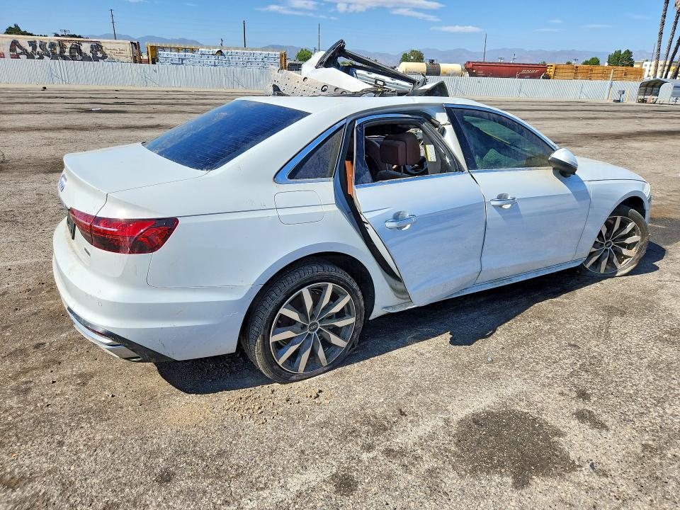 2021 Audi A4 VIN WAUABAF49MA069376 COPART salvage auction — ROLLOVER, Ca - Salvage Acquisition Billofsale, sold $2,600 on 2026-07-31 (photo 3)