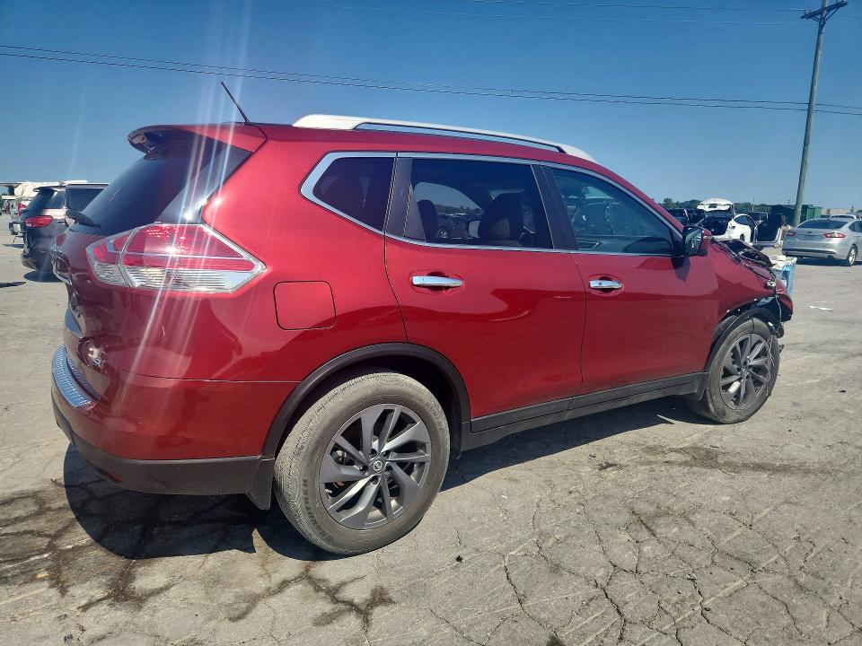 2016 Nissan Rogue VIN 5N1AT2MT2GC776114 COPART salvage auction — FRONT END, Salvage Title, sold $2,100 on 2026-07-27 (photo 3)