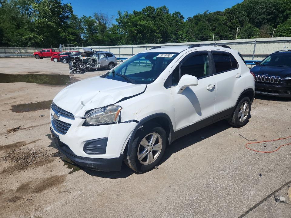 2016 Chevrolet Trax VIN KL7CJPSBXGB535186 COPART salvage auction — FRONT END, Pa - Certificate Of Salvage, sold $575 on 2026-07-16 (photo 1)