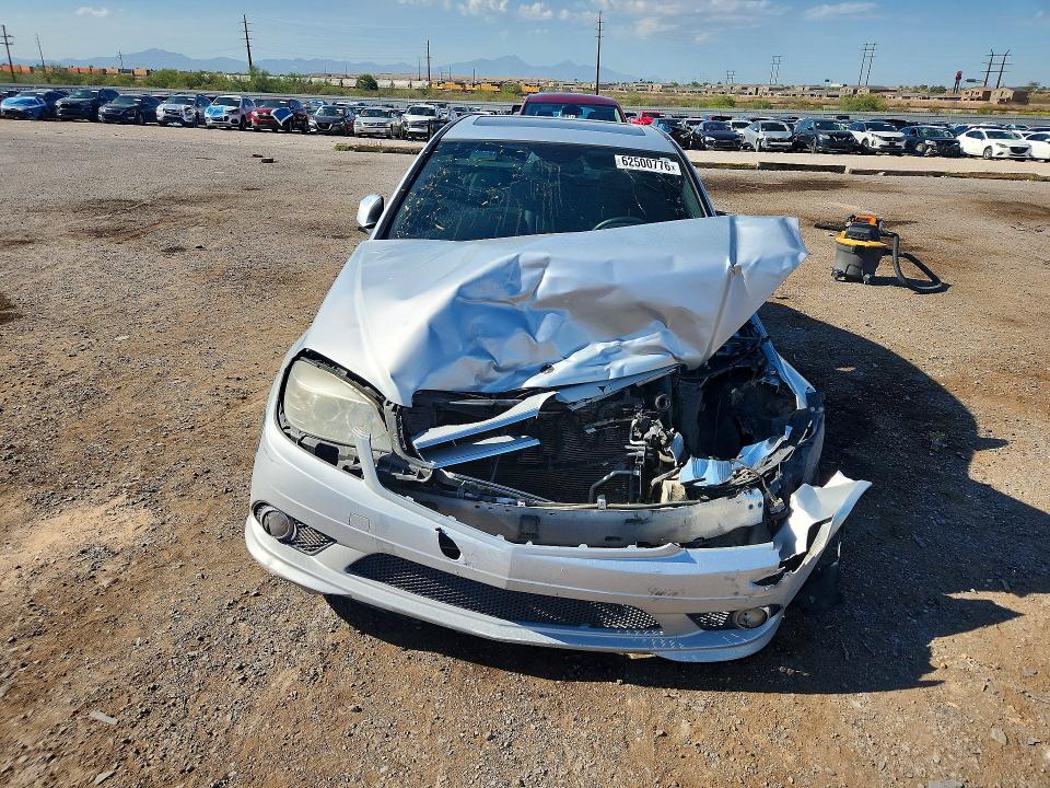 2009 Mercedes-benz C class VIN WDDGF81XX9R061121 COPART salvage auction — FRONT END, AZ - CERT OF TITLE - SALVAGE, sold $325 on 2026-07-31 (photo 5)