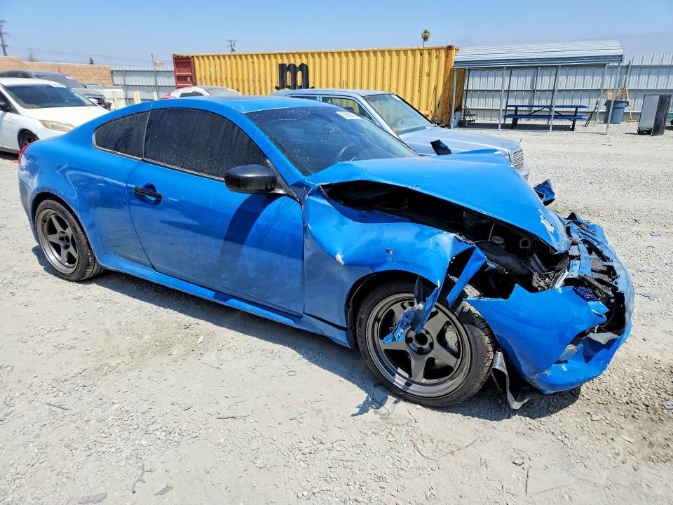 2013 Infiniti G VIN JN1CV6EK1DM920250 COPART salvage auction — FRONT END, Ca - Salvage Certificate, sold $625 on 2026-07-15 (photo 4)