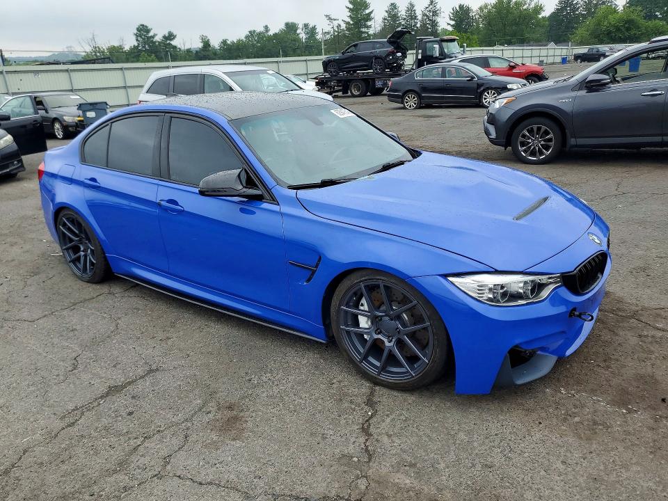 2016 BMW M3 VIN WBS8M9C52G5E68288 COPART salvage auction — ENGINE BURN, Pa - Certificate Of Salvage, sold $12,200 on 2026-08-04 (photo 4)