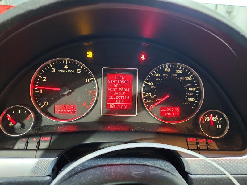 2007 Audi A4 VIN WAUDF78E67A136417 COPART salvage auction — NORMAL WEAR, NH - CERTIFICATE OF TITLE, sold $375 on 2026-07-28 (photo 9)