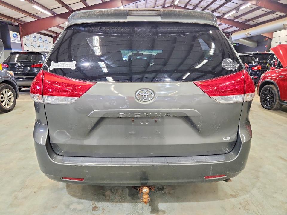 2011 Toyota Sienna VIN 5TDKK3DC3BS032658 COPART salvage auction — REAR END, Ma - Certificate Of Title, sold $2,850 on 2026-07-30 (photo 6)