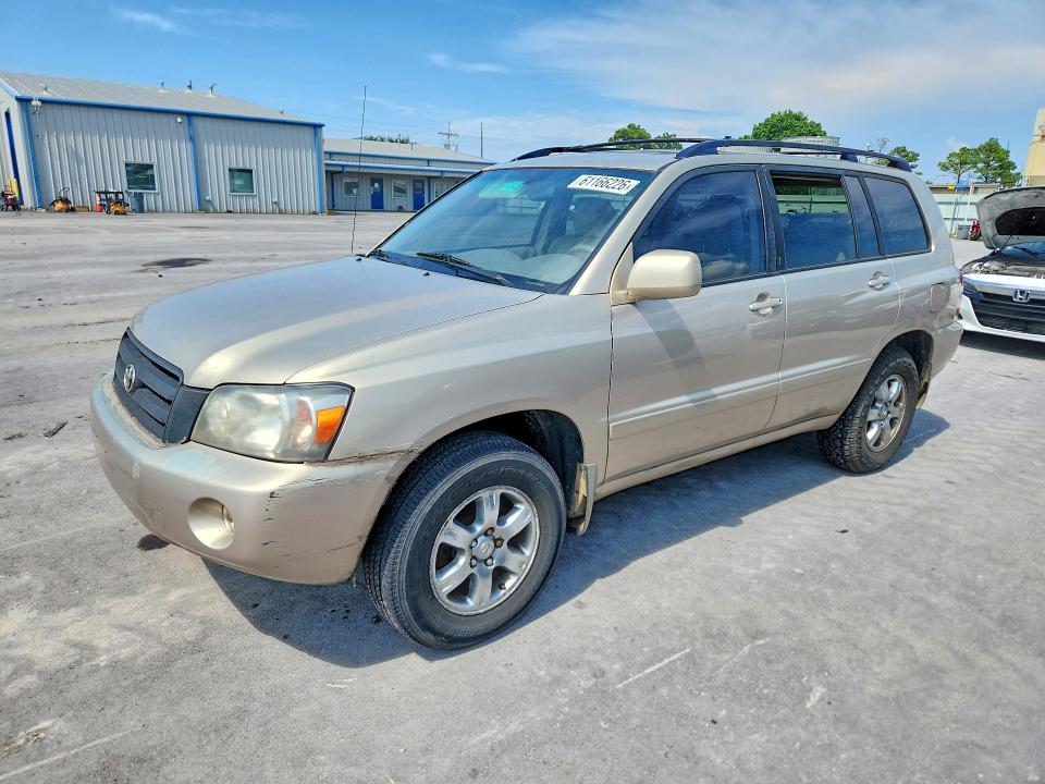 2004 Toyota Highlander VIN JTEEP21A640047555 COPART salvage auction — REAR END, Ar - Certificate Of Title (P), sold $950 on 2026-07-31 (photo 1)