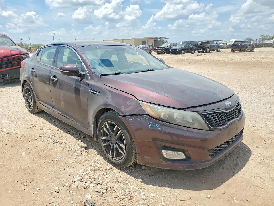 2014 Kia Optima VIN 5XXGM4A75EG294796 COPART salvage auction — FRONT END, Tx - Salvage Vehicle Title, sold $15 on 2026-07-23 (photo 4)