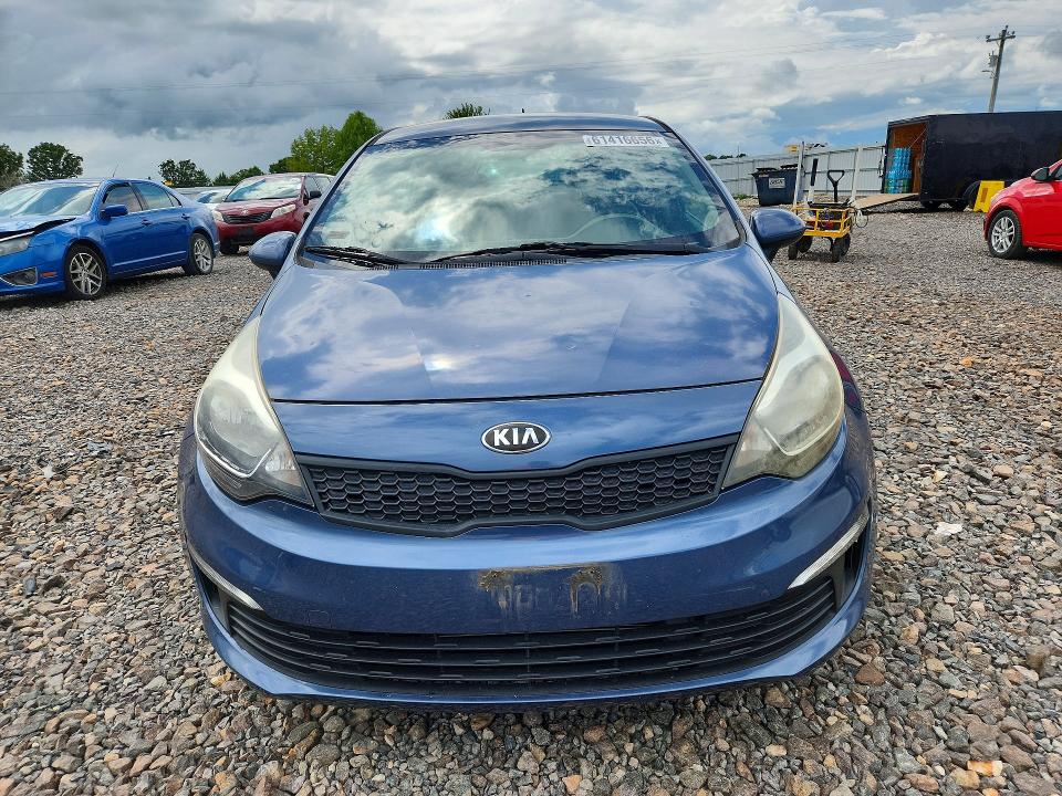 2016 Kia Rio VIN KNADM4A39G6633557 COPART salvage auction — HAIL, Mo - Certificate Of Title, sold $1,700 on 2026-07-29 (photo 5)