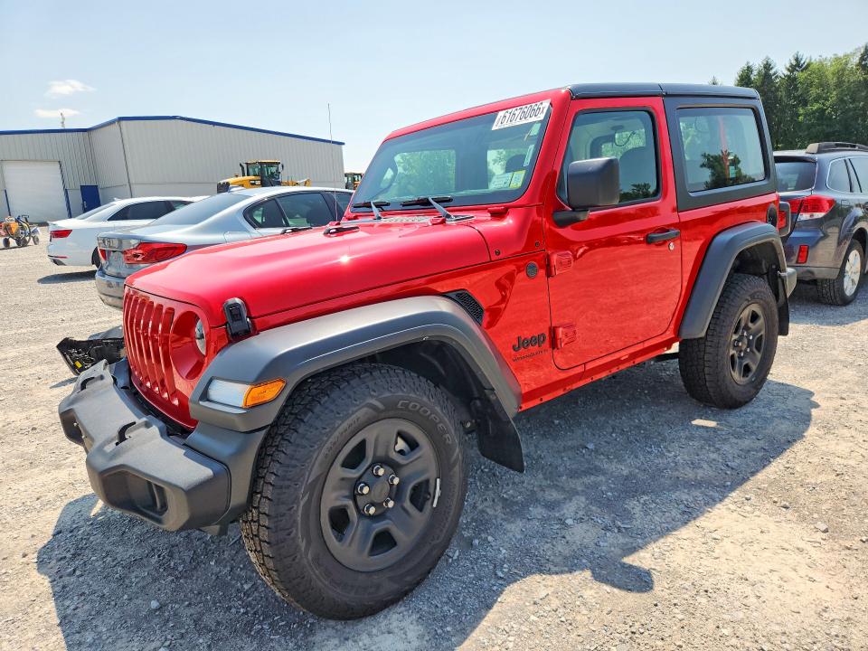 2023 Jeep Wrangler / VIN 1C4GJXAN4PW694973 COPART salvage auction — FRONT END, Ny - Mv-907A Salvage Certificate, sold $9,800 on 2026-08-31 (photo 1)