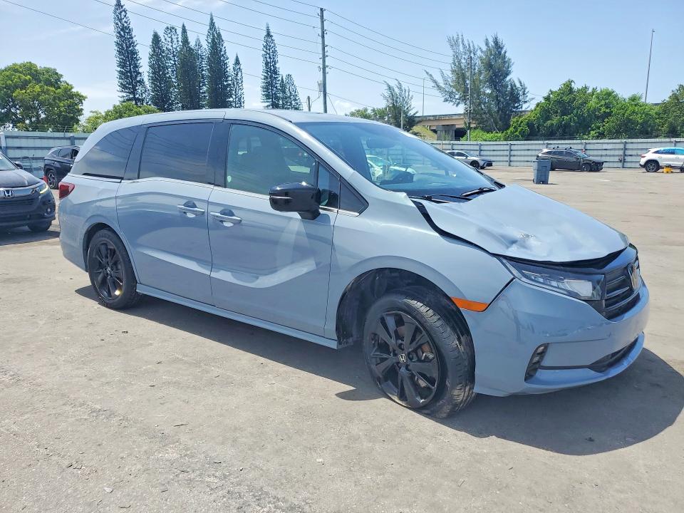 2024 Honda Odyssey VIN 5FNRL6H76RB053402 COPART salvage auction — MECHANICAL, Fl - Certificate Of Destruction, sold $10,600 on 2026-07-29 (photo 4)