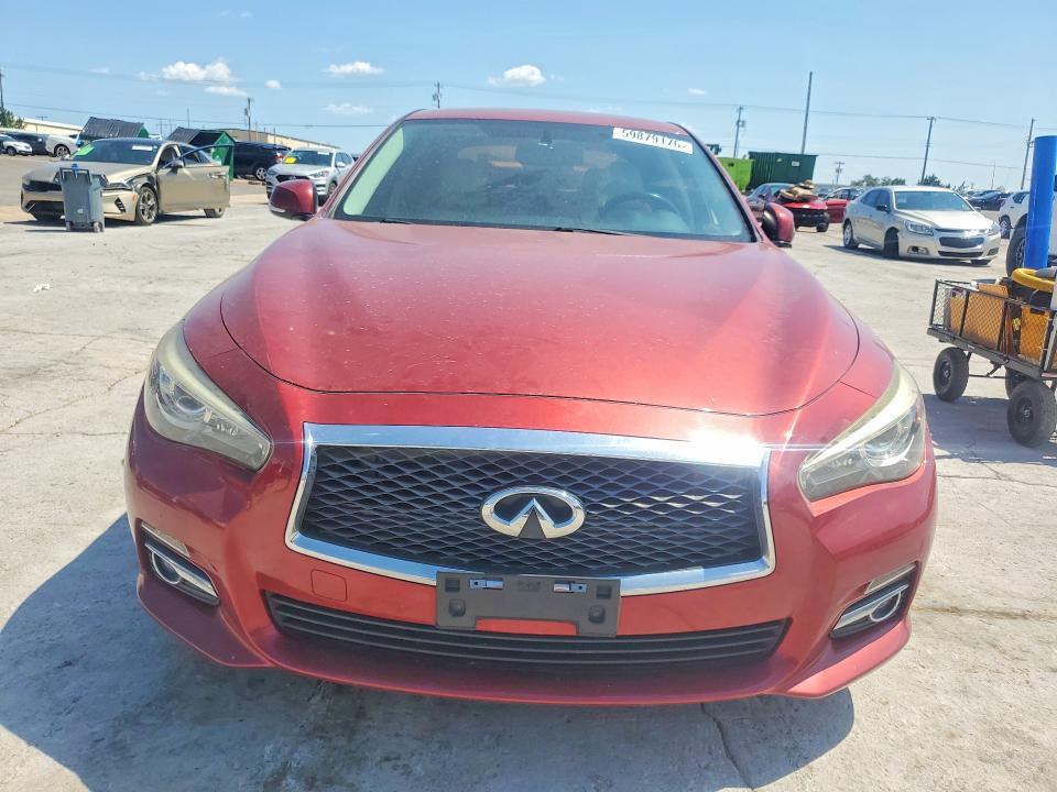 2015 Infiniti Q50 VIN JN1BV7APXFM335141 COPART salvage auction — FRONT END, Ok - Certificate Of Title, sold $2,000 on 2026-07-14 (photo 5)
