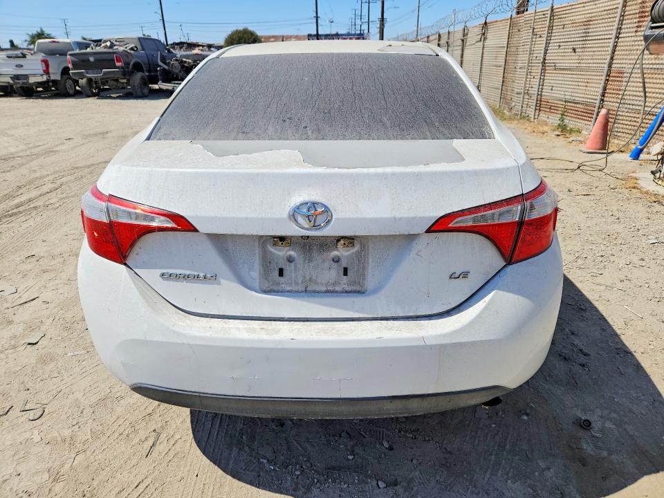 2015 Toyota Corolla VIN 5YFBURHE0FP276226 COPART salvage auction — FRONT END, Ca - Dis/Dlr/Exp App For Dup Clean, sold $800 on 2026-07-27 (photo 6)