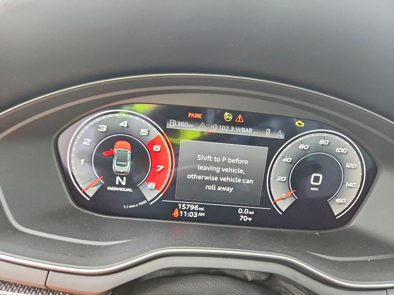 2024 Audi S5 VIN WAUW4GF5XRN000515 COPART salvage auction — UNDERCARRIAGE, Ny - Mv-907A Salvage Certificate, sold $10,500 on 2026-08-21 (photo 9)