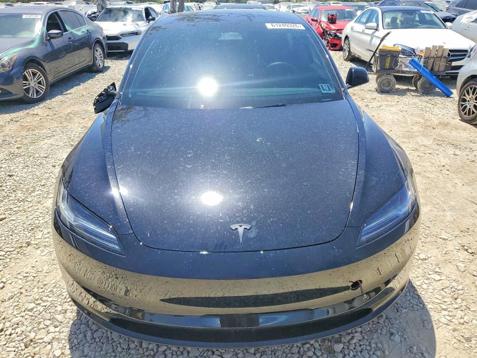 2025 Tesla Model 3 VIN 5YJ3E1EA8SF941562 COPART salvage auction — FRONT END, Ca - Salvage Certificate, sold $14,800 on 2026-09-01 (photo 5)