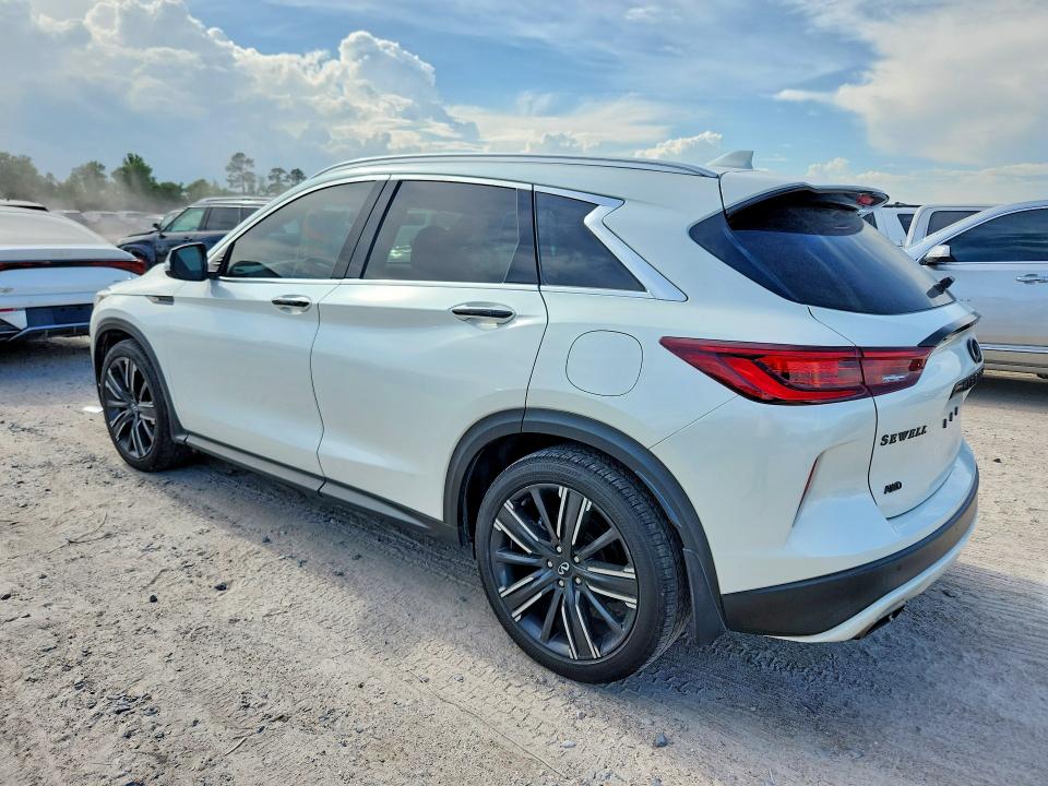 2022 Infiniti Qx50 VIN 3PCAJ5BB6NF115000 COPART salvage auction — FRONT END, Tx - Salvage Vehicle Title, sold $8,300 on 2026-07-17 (photo 2)
