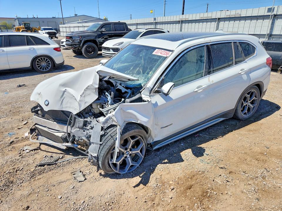 2017 BMW X1 VIN WBXHU7C3XH5H36275 COPART salvage auction — FRONT END, Nv - Salvage Title, sold $350 on 2026-07-23 (photo 1)