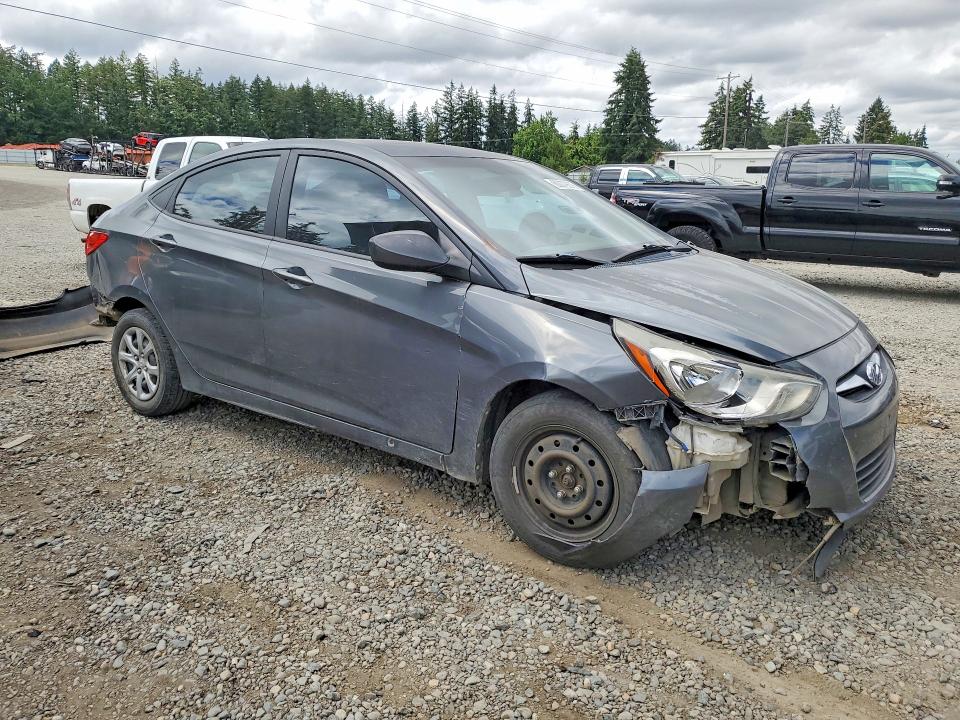 2012 Hyundai Accent VIN KMHCT4AE5CU186875 COPART salvage auction — FRONT END, Wa - Bill Of Sale, sold $100 on 2026-07-17 (photo 4)