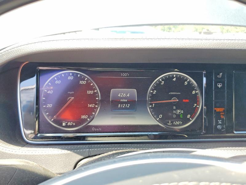 2016 Mercedes-benz S-klasse VIN WDDUG8FB4GA236309 COPART salvage auction — REAR END, Ga - Cert Of Title-Salvage, sold $5,000 on 2026-07-27 (photo 9)