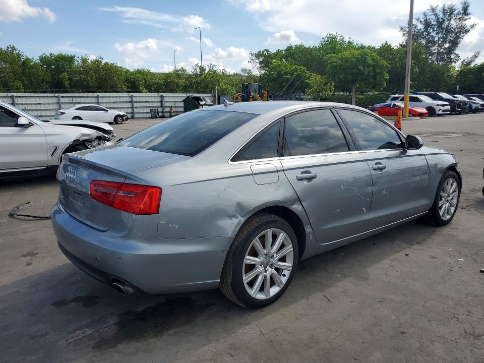 2014 Audi A6 VIN WAUGFAFC2EN089663 COPART salvage auction — MECHANICAL, Nc - Salvage Certificate Of Title, sold $975 on 2026-07-27 (photo 3)