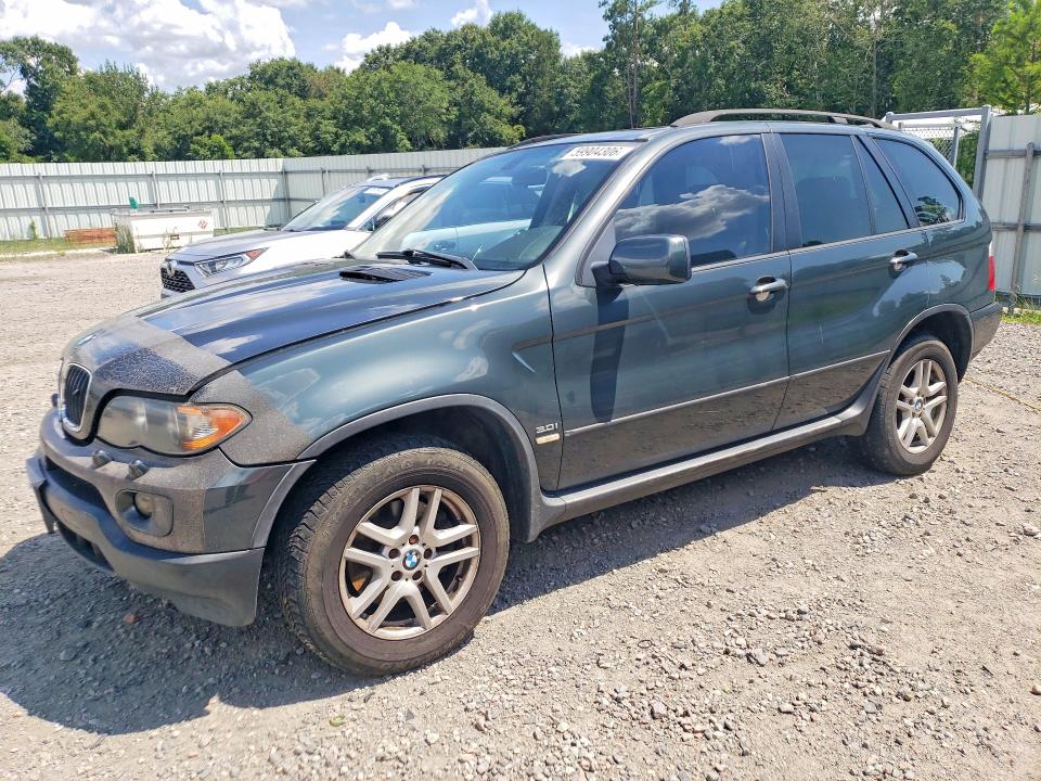 2005 BMW X5 VIN 5UXFA13535LY11834 COPART salvage auction — ENGINE BURN, Ga - Cert Of Title-Salvage, sold $200 on 2026-07-28 (photo 1)