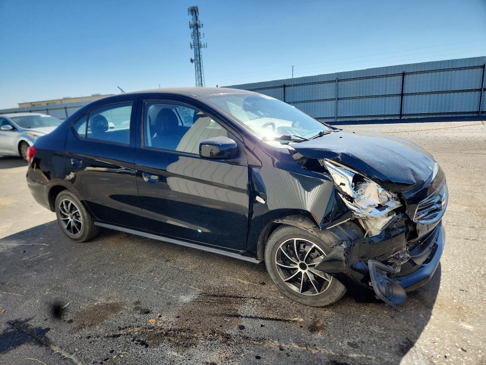 2019 Mitsubishi Mirage VIN ML32F3FJXKHF16207 COPART salvage auction — FRONT END, CA - SALVAGE CERTIFICATE, sold $850 on 2026-07-27 (photo 4)