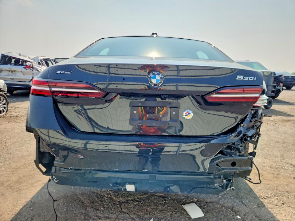 2025 BMW 5er VIN WBA53FJ01SCT27195 COPART salvage auction — REAR END, Pa - Certificate Of Salvage, sold $34,500 on 2026-08-11 (photo 6)