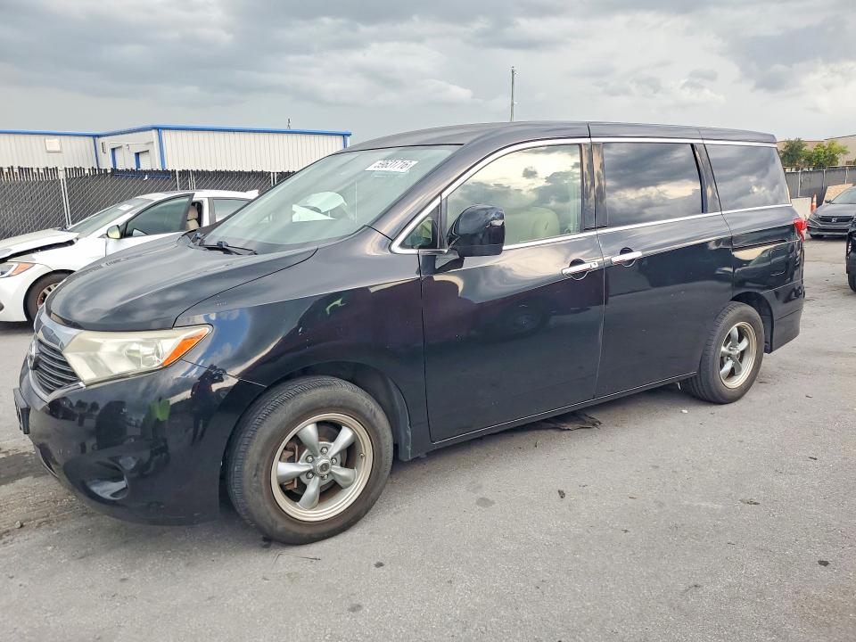 2012 Nissan Quest VIN JN8AE2KP3C9030660 COPART salvage auction — UNDERCARRIAGE, Fl - Certificate Of Title, sold $425 on 2026-07-28 (photo 1)