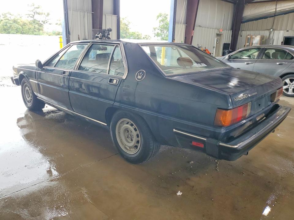 1984 Maserati Quattroporte VIN ZAMBC110XEA305054 COPART salvage auction — MINOR DENT/SCRATCHES, Pa - Cert Of Title (P), sold $3,150 on 2026-07-29 (photo 2)