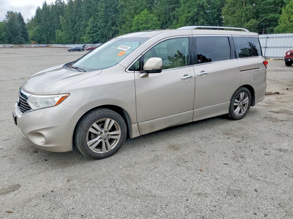2011 Nissan Quest VIN JN8AE2KP1B9007702 COPART salvage auction — MINOR DENT/SCRATCHES, Wa - Vehicle Cert Of Ownership-Titl, sold $275 on 2026-07-27 (photo 1)